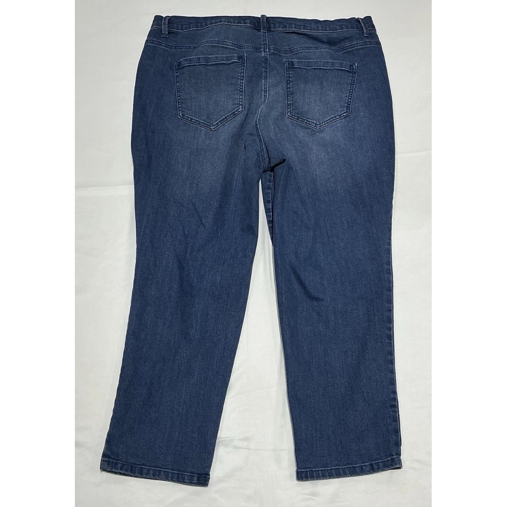 Gloria Vanderbilt Amanda Jeans 18WS Blue Stretch Straight Denim Plus Size Casual